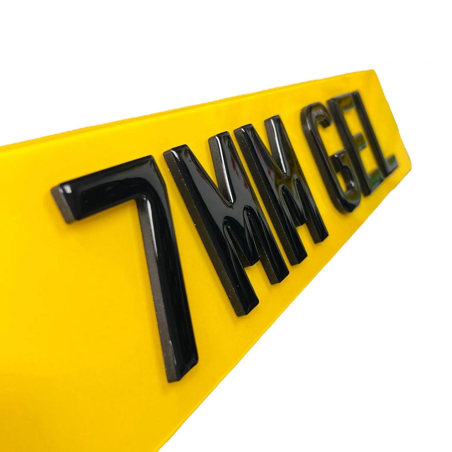 3D Gel Number Plates