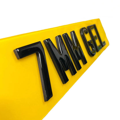 3D Gel Number Plates