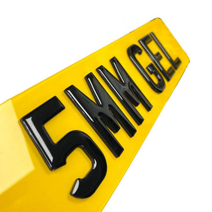 3D Gel Number Plates