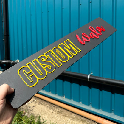 Custom Business Logo Plate