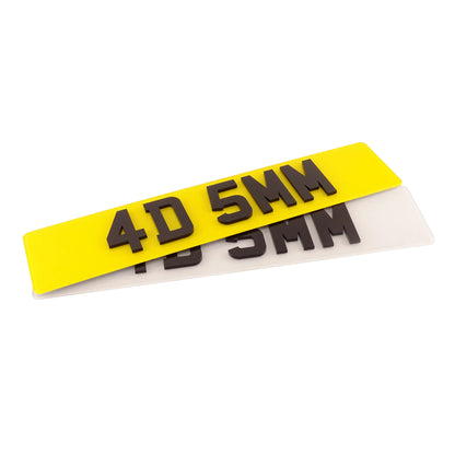 4D 3MM-10MM Number Plates